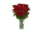 Romantic Rose - 12 Stems Vase